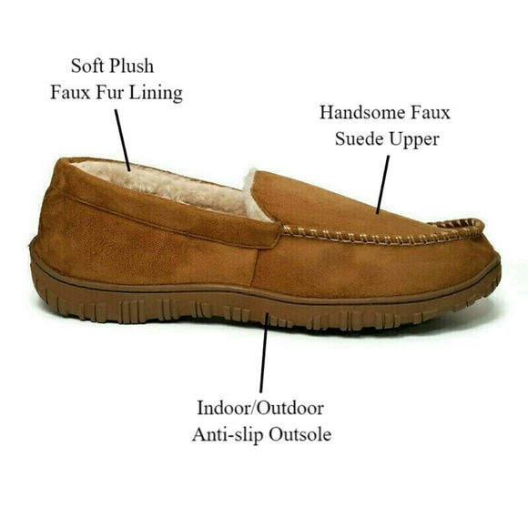 Shoelocker Mens Slippers Indoor Outdoor House Shoe - Picture 2 of 12